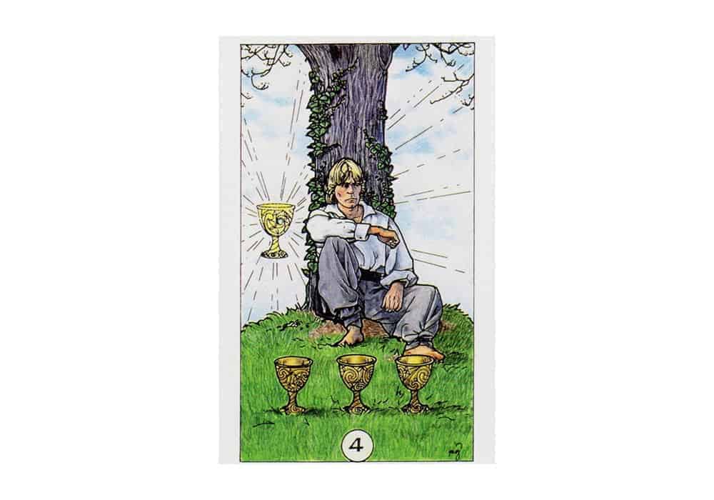 Tarot i ljubav – značenje pojedine karte (Četvorka pehara)