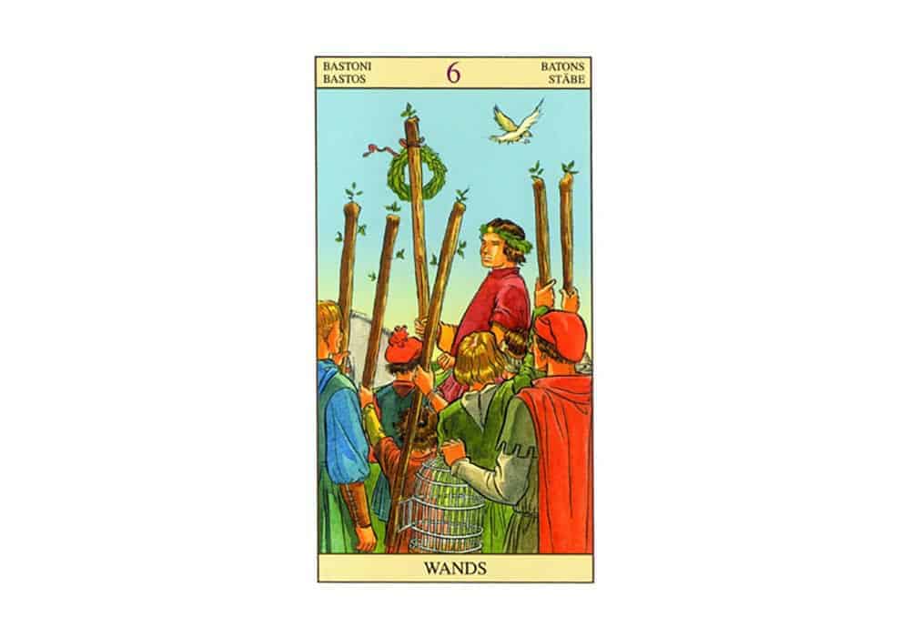 Tarot i ljubav – značenje pojedine karte (Šestica štapova)